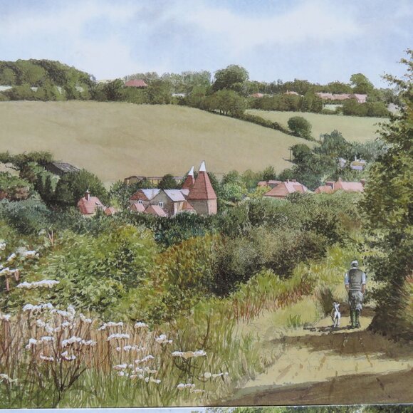 Set 4 Tablemats Watercolour Scenes of Kent England (K713) - Picture 2 of 9